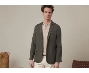 Bexley Blazers*Blazer Lin Homme Lubin Olive Fonce
