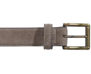 Bexley Ceintures*Ceinture Cuir Velours Homme Kaki Harrowgate Velours Kaki