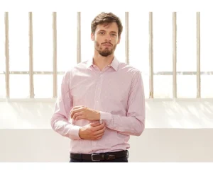 Bexley Chemises À Rayures*Chemise Blanche A Rayures Rouges Geoffroy Blanc Et Rouge
