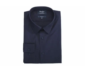Bexley Coupe Confort*Chemise En Coton Double Fil Albert Classic Noir