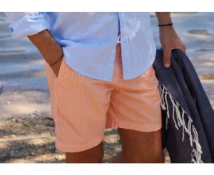 Bexley Maillots De Bain*Short De Bain Homme Brentan Raye Orange